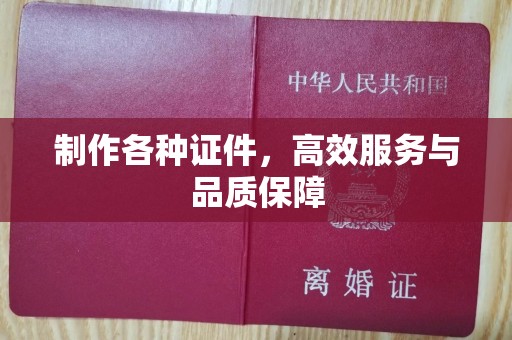 厦门制作各种证件，高效服务与品质保障