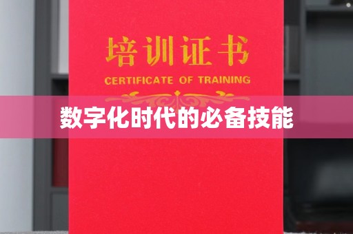 厦门数字化时代的必备技能